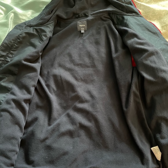 Gap big boys xl, red coat,navy fleece lined, excellent condition,smoke free home - Picture 3 of 3